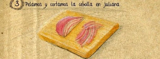 Fry potatoes and onion for Spanish tortilla recipe